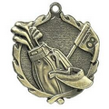 Medal, "Golf" - 1 3/4" Wreath Edging